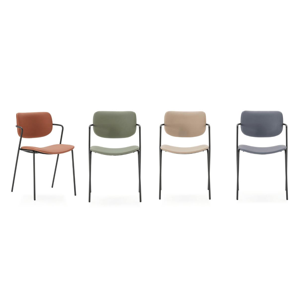 ESSZIMMERSTUHL Maika Grau 49/55/48 cm 2er-Set - Grau, Textil (55/48/49cm) - Calicosy