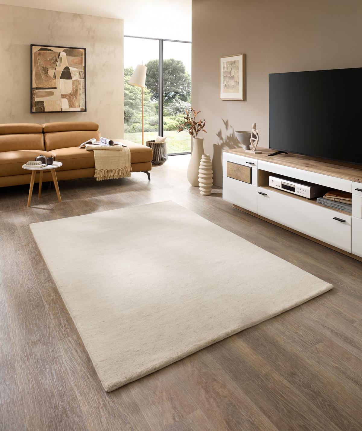 WOLLTEPPICH Terra 40x60 cm - Beige, Textil (40/60cm) - Natur Pur