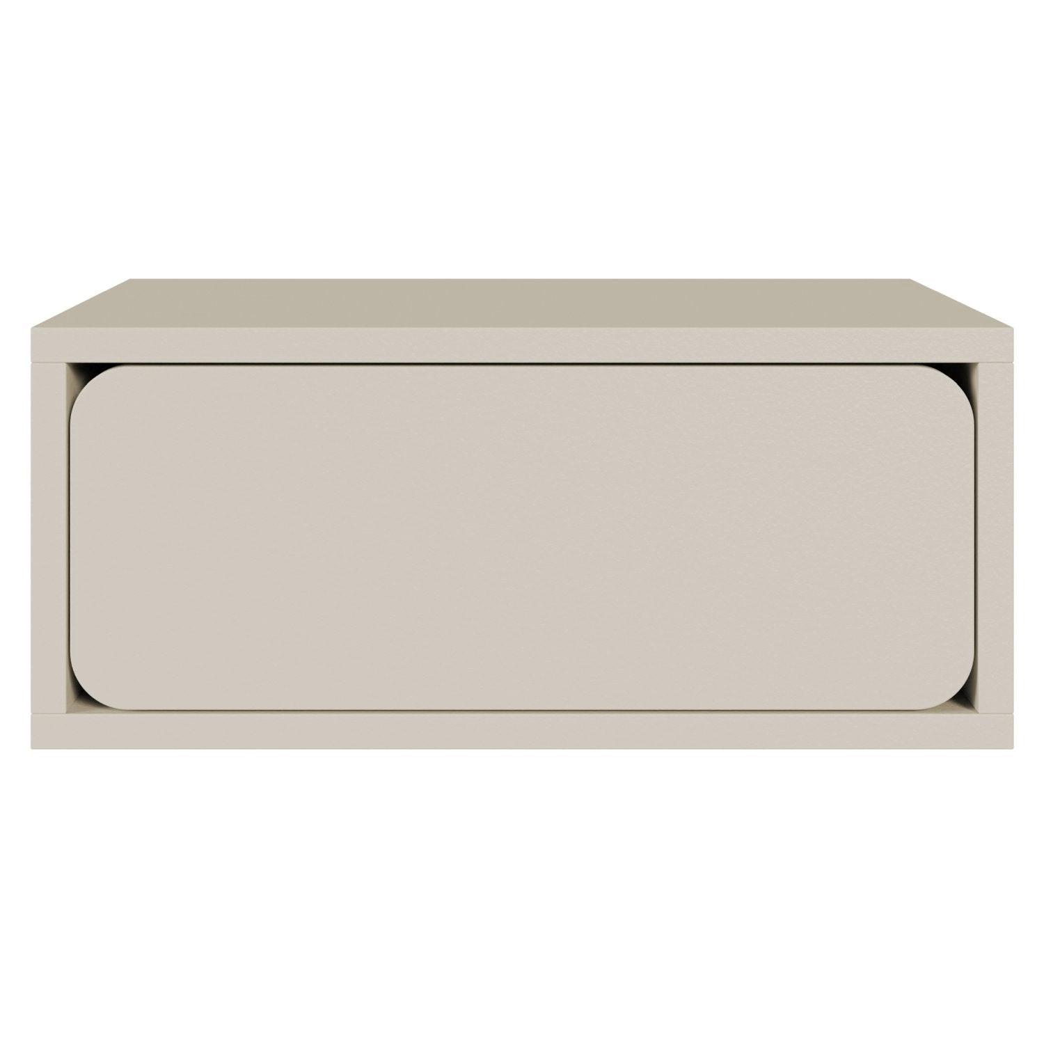 NACHTKONSOLE Wuwu Greige 50 cm - Taupe, Holzwerkstoff (49.6/21.3/35cm) - Selsey