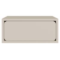 NACHTKONSOLE Wuwu Greige 50 cm - Taupe, Holzwerkstoff (49.6/21.3/35cm) - Selsey