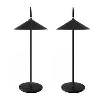 LED TISCHLEUCHTE Nauser (2er-Set) - Schwarz, Kunststoff (15.4/15.4/37.6cm) - Nettlife