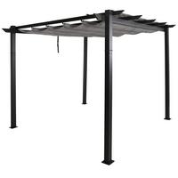 PERGOLA Grau - Grau, Textil (300/240/300cm) - MCW