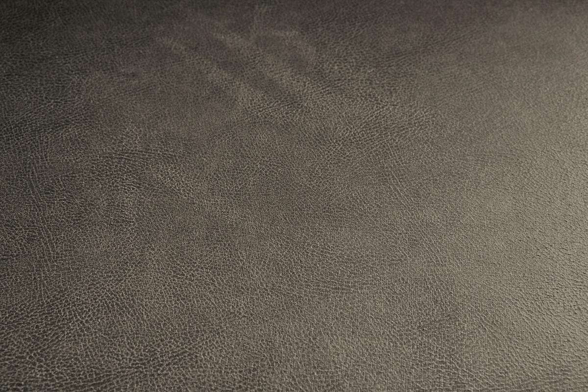 SOFA VILNIUS Anthrazit Lederfaserstoff - Anthrazit/Schwarz, Leder/Metall (206/85/99cm) - KAWOLA