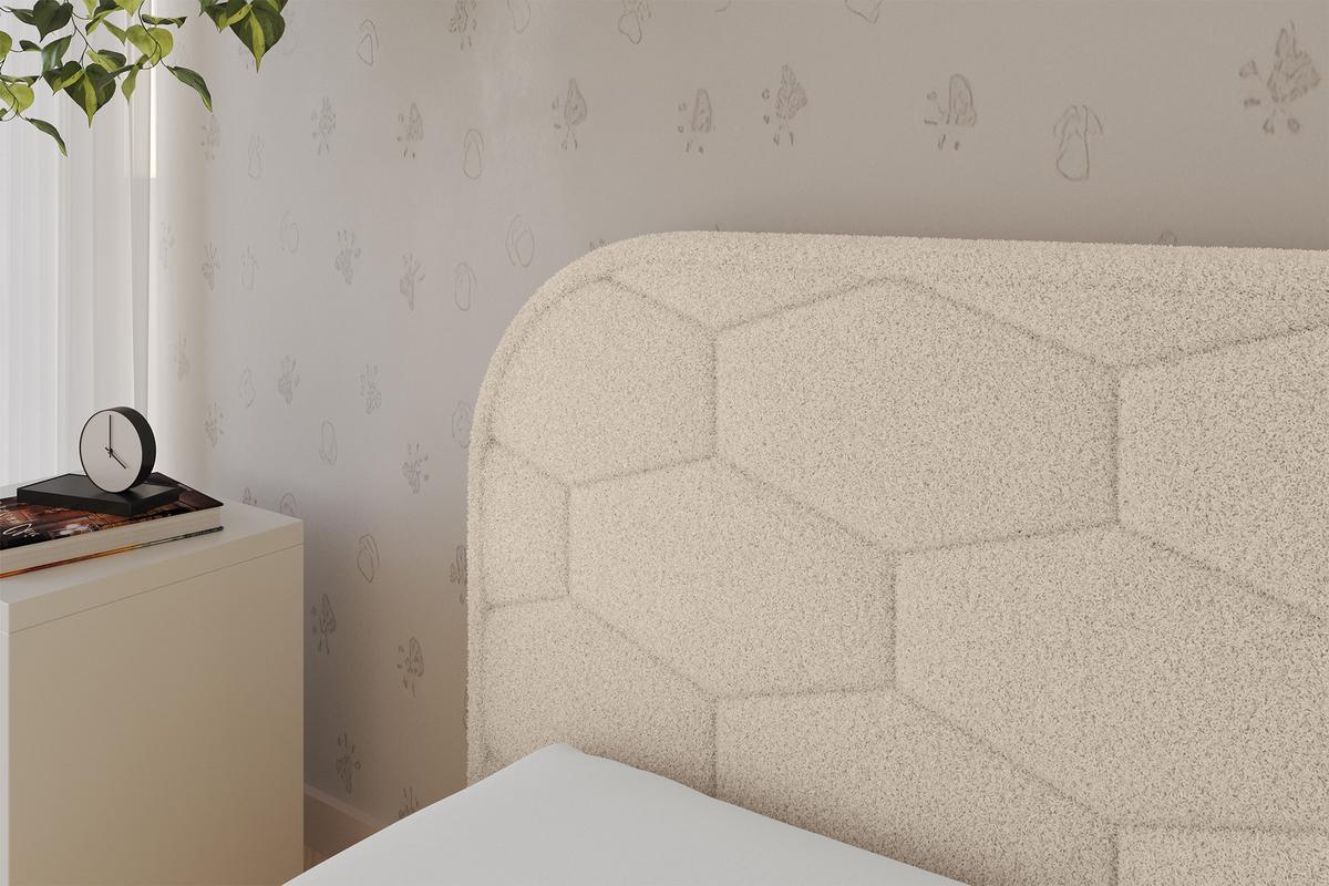 EINZELLBETT Jugendbett mit Bettkasten und Matratze H3/H4, Rechts - JAXY 80x200 Dunkelbeige - Taupe, Holzwerkstoff/Textil (80/200cm) - ALTDECOR