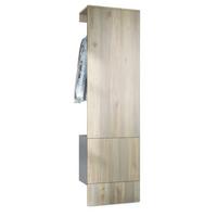 GARDEROBE Carlton Paneel in Eiche Nordic - Silbereichenfarben, Holzwerkstoff (52/193/35cm) - Vladon