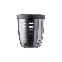 FRUITPOT Ellipse Nordic Black 600 ml - Schwarz, Kunststoff (10.7/12.7/10.7cm) - Mepal