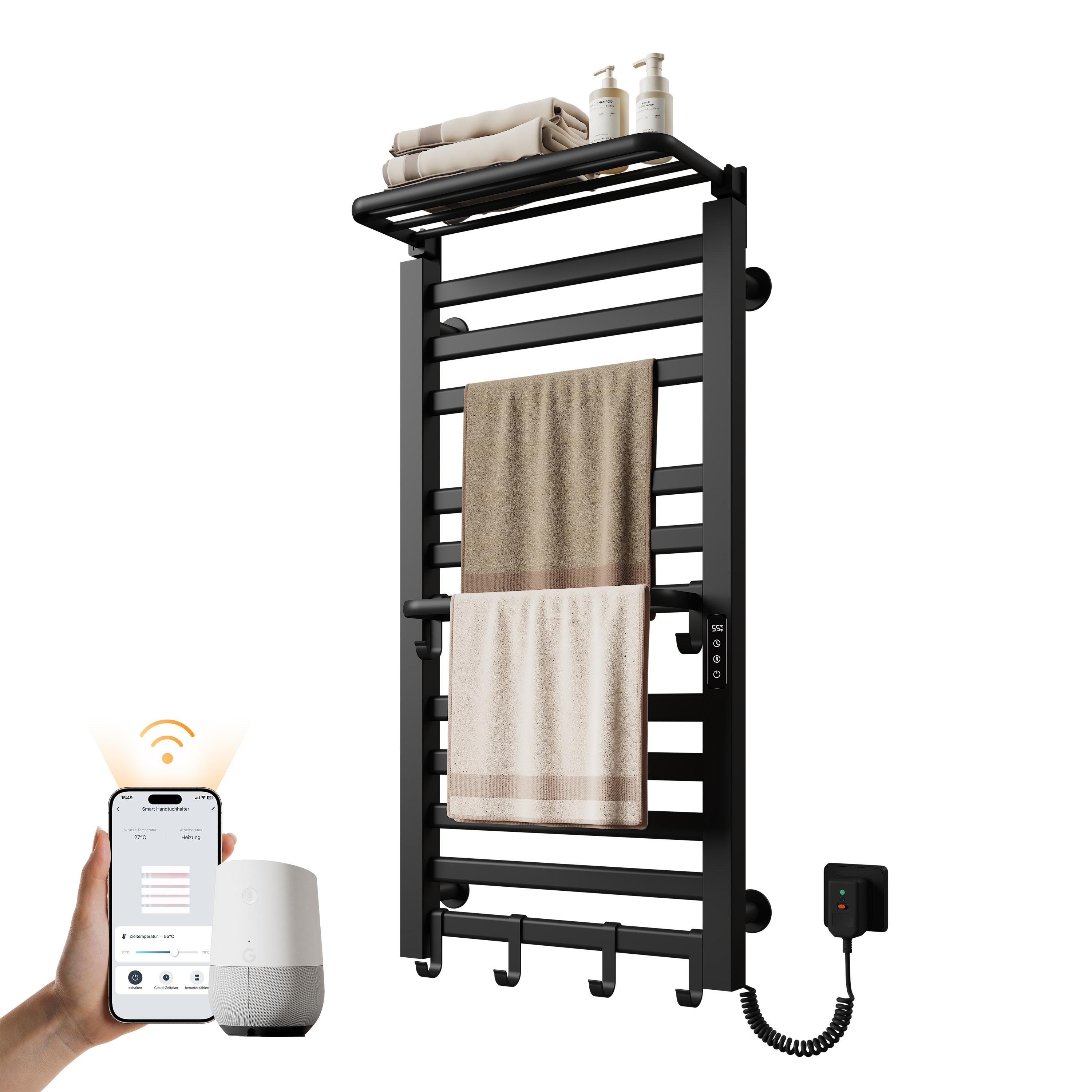 HEIZKÖRPER Elektrisch mit WiFi und Fernbedienung Schwarz 100/50 cm - Weiß, Metall (50/100/25.5cm) - EMKE