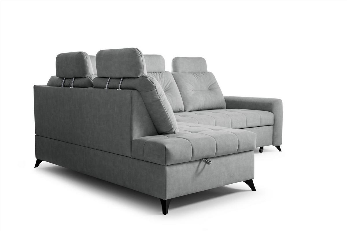 ECKSOFA Wendie - Grau, Holzwerkstoff/Textil (200/250cm) - Fun Möbel