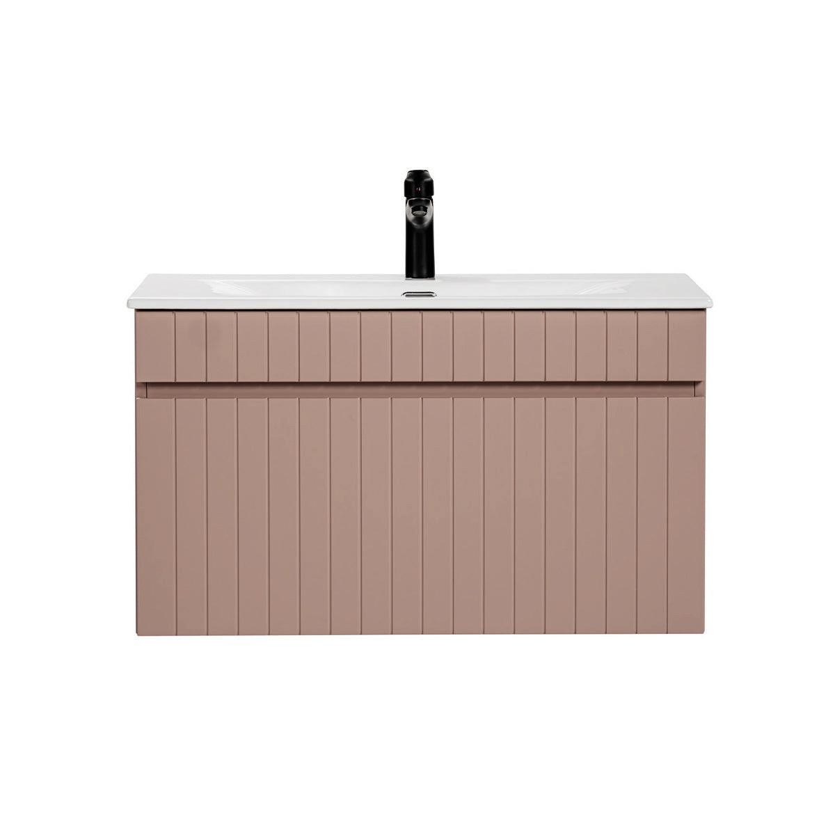 WASCHTISCH 80cm Zelie Rose - Pink, Holzwerkstoff (80/46/46cm) - Petits-meubles
