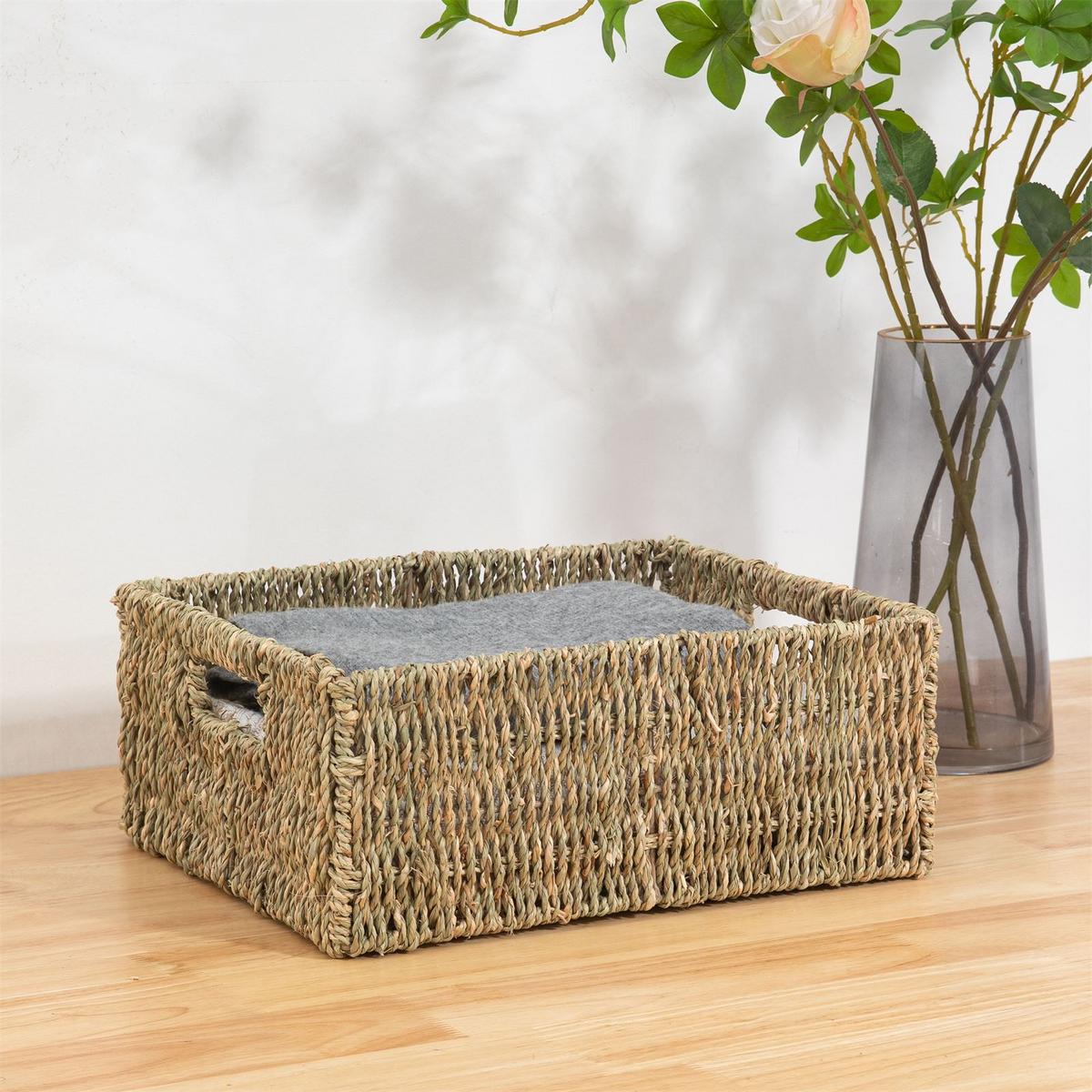 AUFBEWAHRUNGSKÖRBE CABO 3er Set natur - Naturfarben, Naturmaterialen (34/13/28cm) - IDIMEX