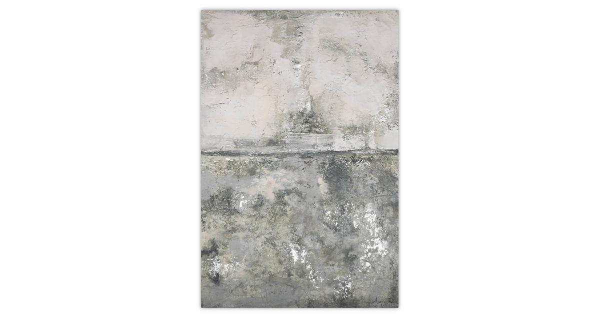 ACRYLBILD HANDGEMALT 80/120 cm - Grau, Holz/Textil (80/120cm) - KUNSTLOFT