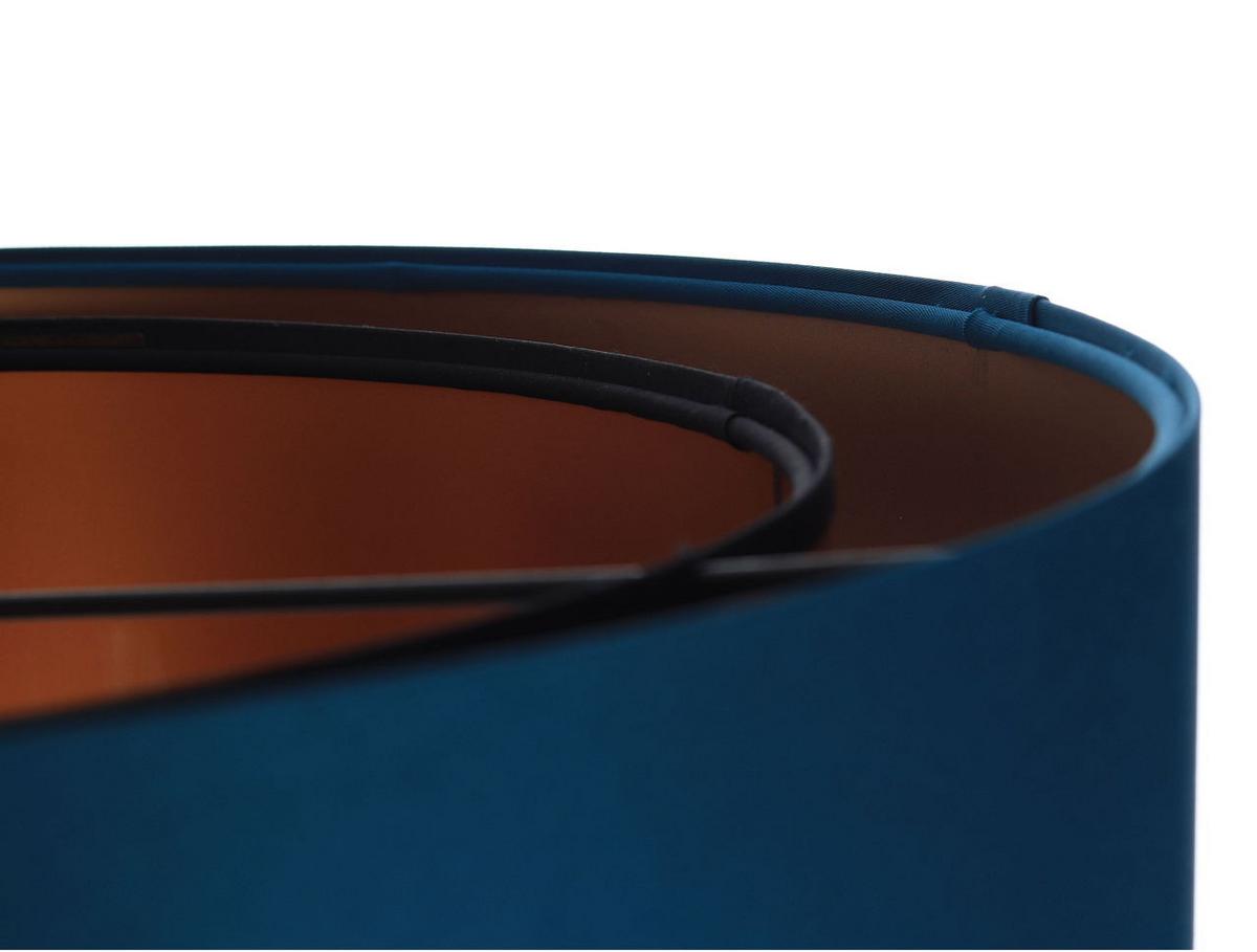 HÄNGELEUCHTE Blau 60/20 cm - Blau/Kupferfarben, Kunststoff (60/1/20cm) - ONZENO