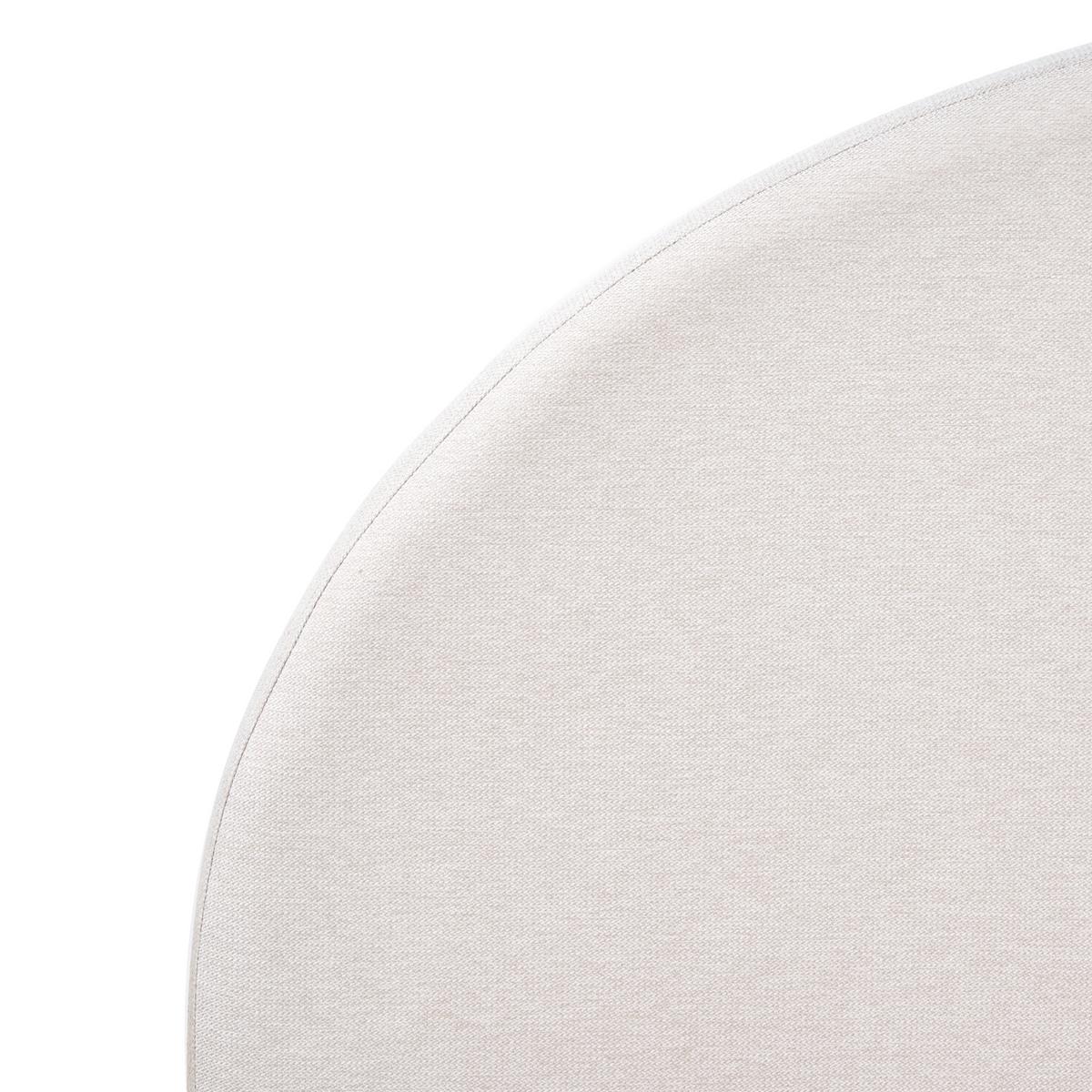BETT mit Lattenrost 180/200 cm Cremeweiß Vaucluse - Weiß, Textil (180/200cm) - Beliani