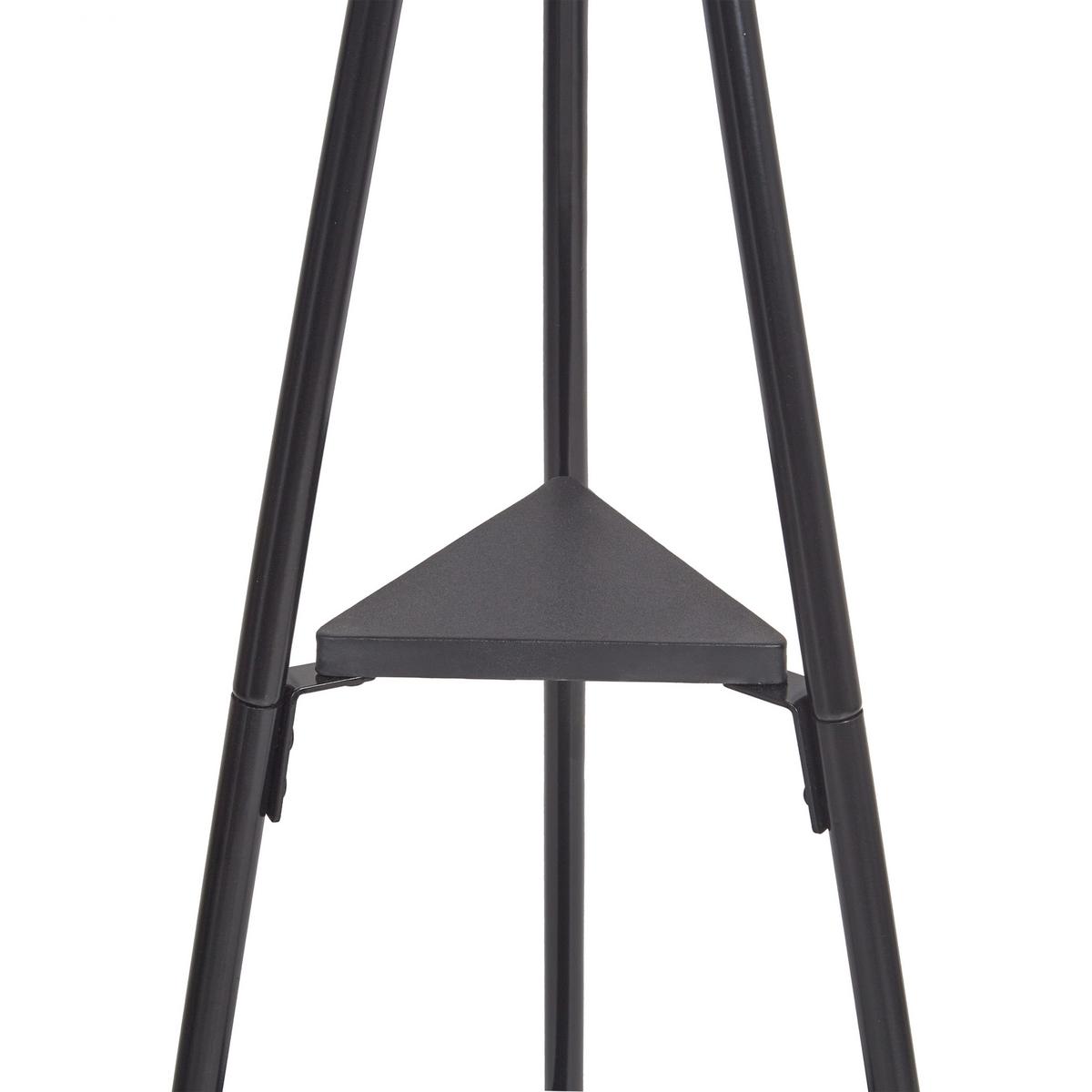 GARDEROBENSTÄNDER Metall schwarz 181 cm Wray - Schwarz, Metall (33/180/33cm) - Beliani