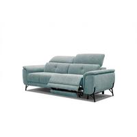 SOFA AVENA 3-Sitzer mit 1 Relaxfunktion, mintgrün - Mintgrün, Holzwerkstoff/Textil (204/80/108cm) - Wozimo
