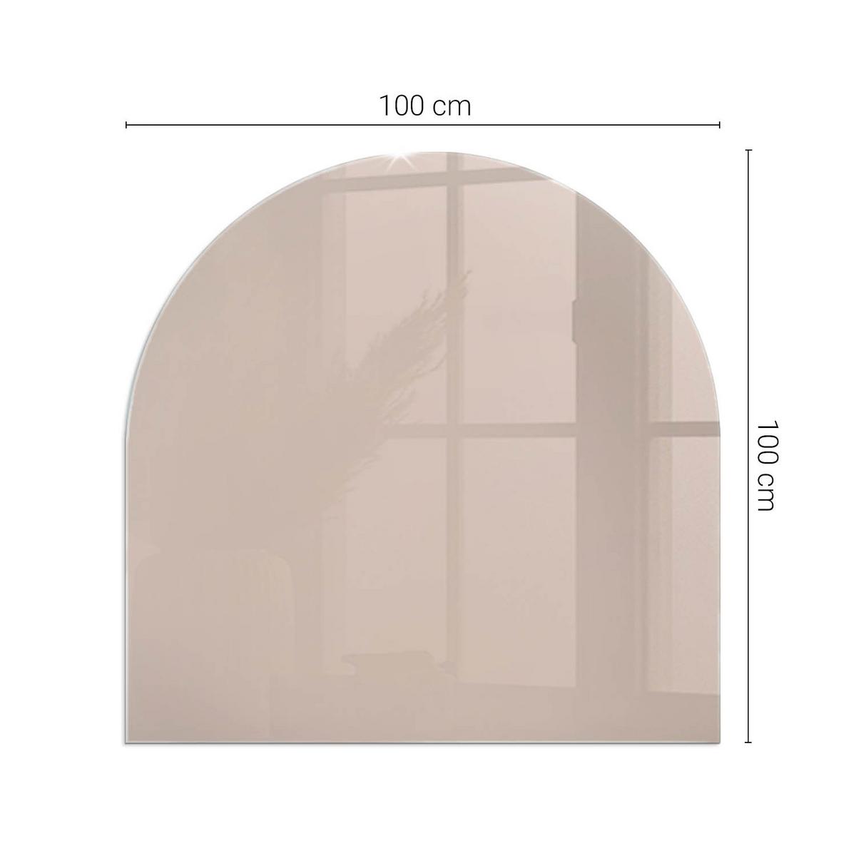 GLASPLATTE für Kamin 100x100 cm - Orange, Glas (100/100/0.4cm) - TULUP