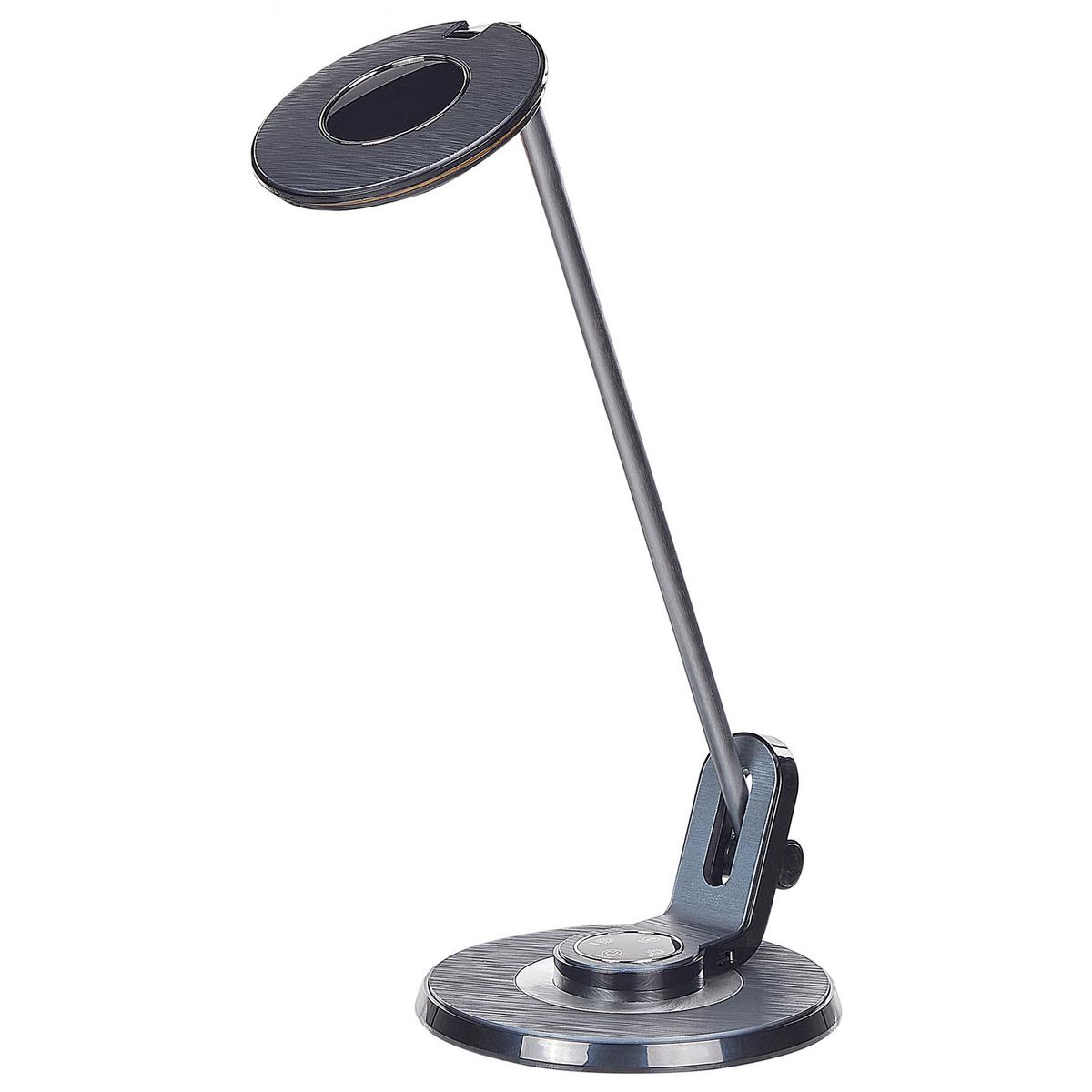 SCHREIBTISCHLAMPE Corvus 19/19/45 cm - Silberfarben, Metall (19/19/45cm) - Beliani