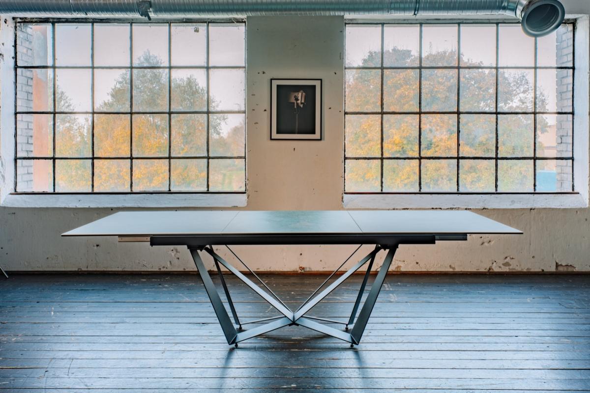 ESSTISCH ODAR Grün Glas - Schwarz/Grün, Glas/Metall (100/180/76cm) - KAWOLA