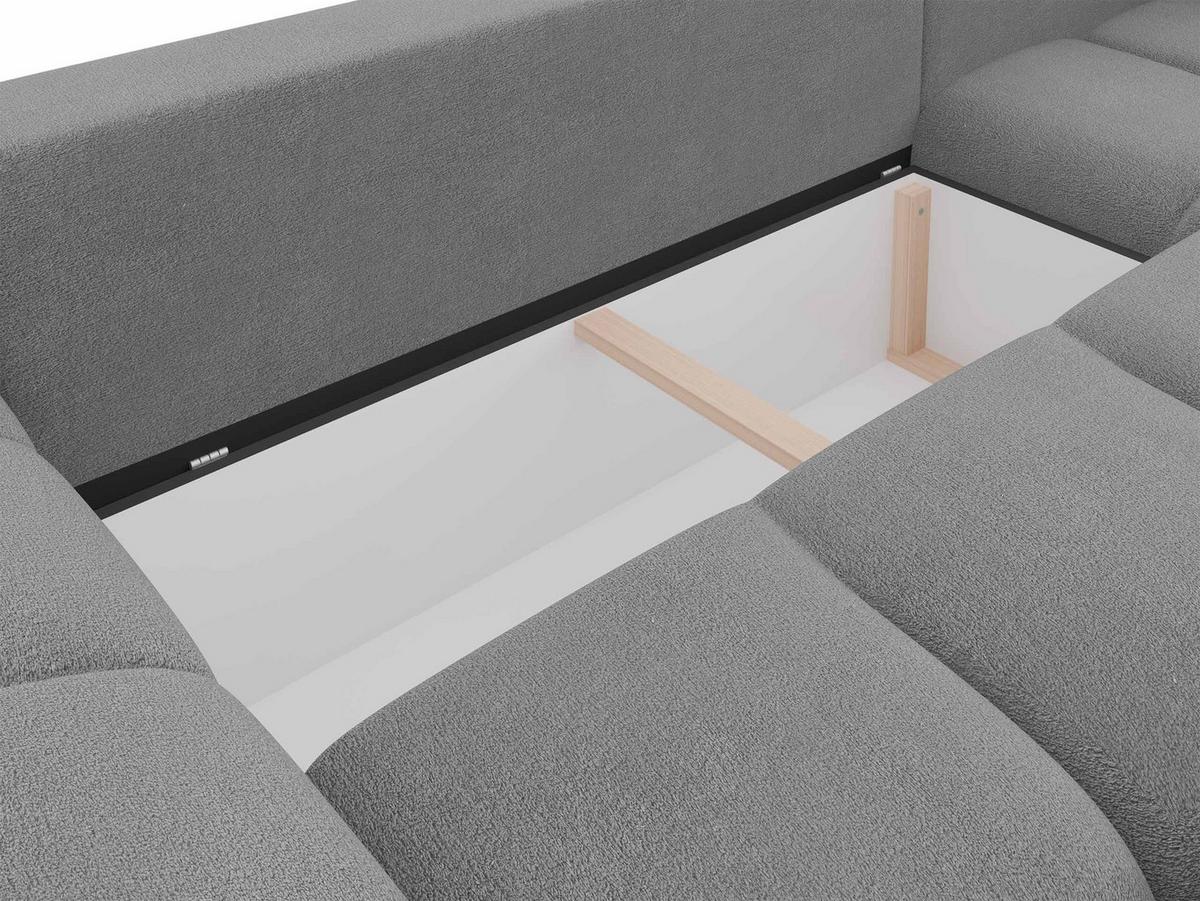 ECKSOFA Forest, Seite: Links - Schwarz/Bronzefarben, Holz/Kunststoff (290/183cm) - MIRJAN24