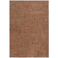 TEPPICH ARLEN, geometrisch, Terrakotta, 120 x 170 cm - Orange, Textil (170/120cm) - KADIMA DESIGN