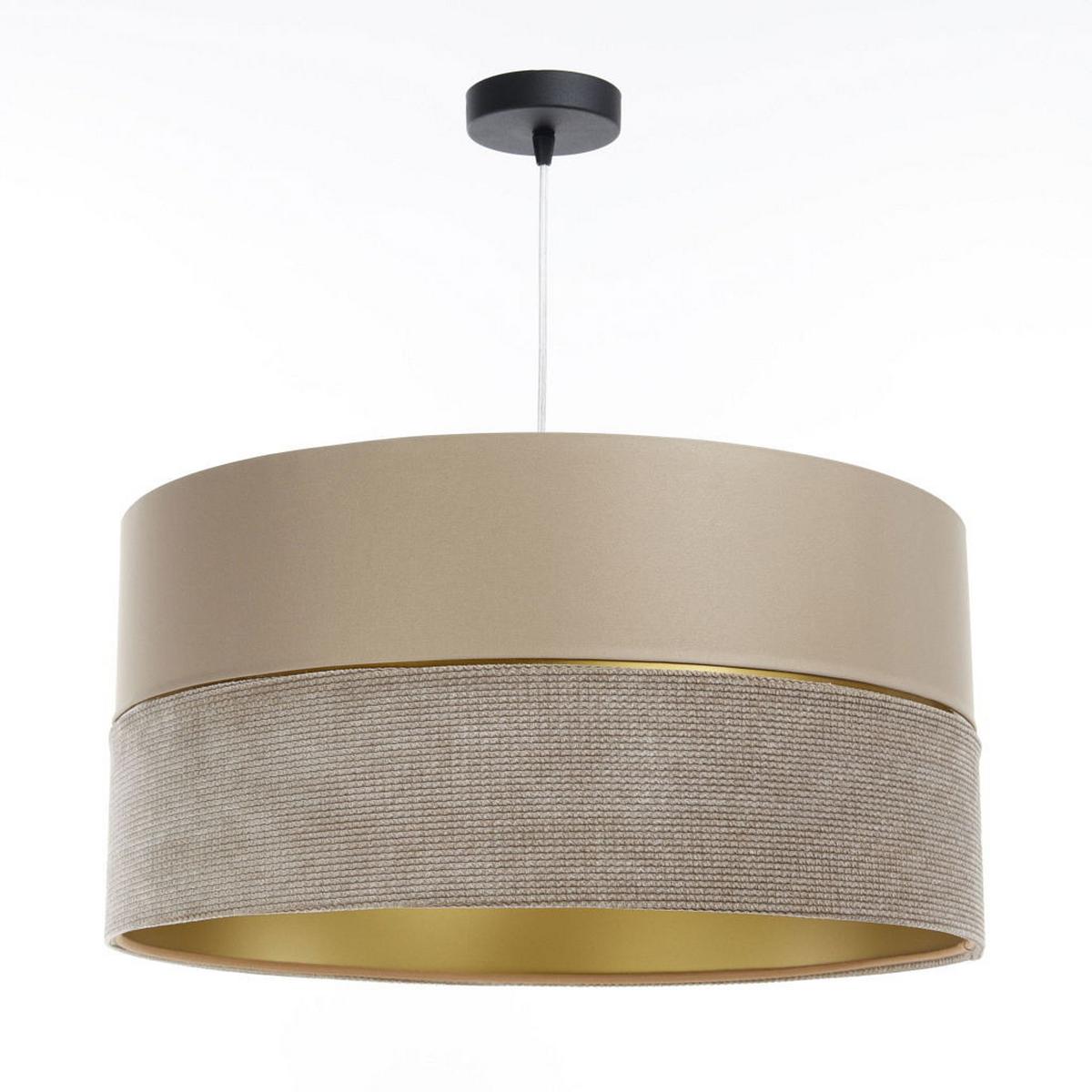 HÄNGELEUCHTE Gold 40/20 cm - Beige/Goldfarben, Kunststoff (40/0.6/20cm) - ONZENO