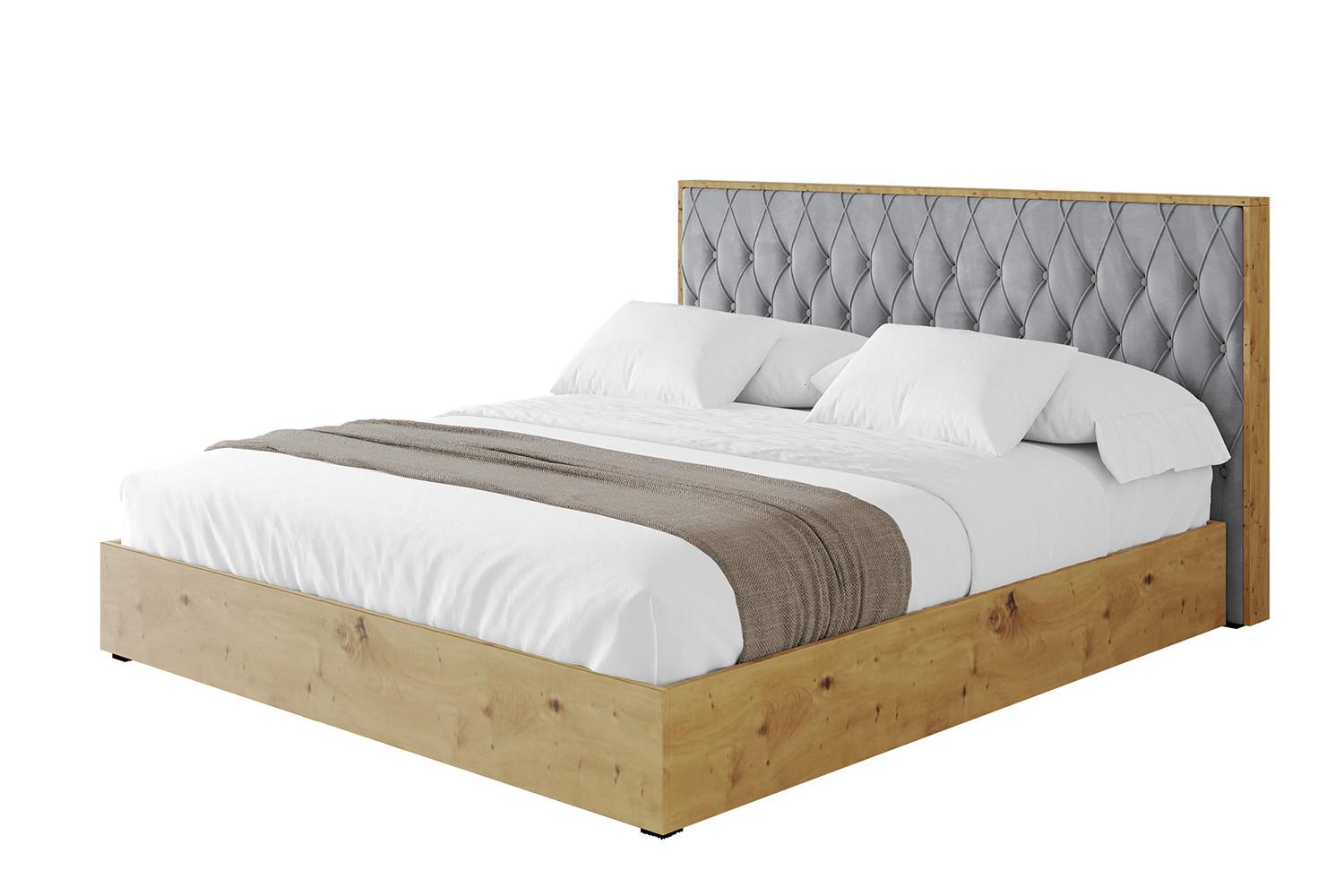 POLSTERBETT mit Bettkasten und Lattenrost, Boxbett ohne Matratze - ENZO5 180x200 Grau - Grau, Holzwerkstoff/Textil (180/200cm) - ALTDECOR