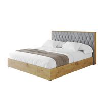 POLSTERBETT mit Bettkasten und Lattenrost, Boxbett ohne Matratze - ENZO5 180x200 Grau - Grau, Holzwerkstoff/Textil (180/200cm) - ALTDECOR