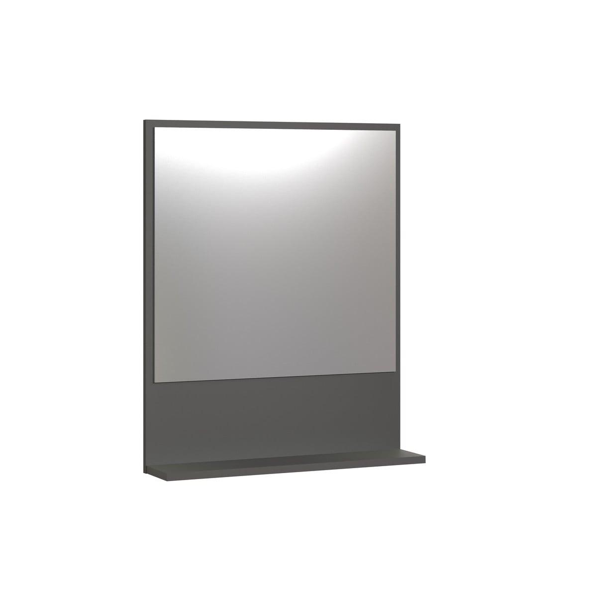 WANDSPIEGEL PureBliss Anthrazit - Anthrazit, Holzwerkstoff (60/74/14cm) - Trendteam