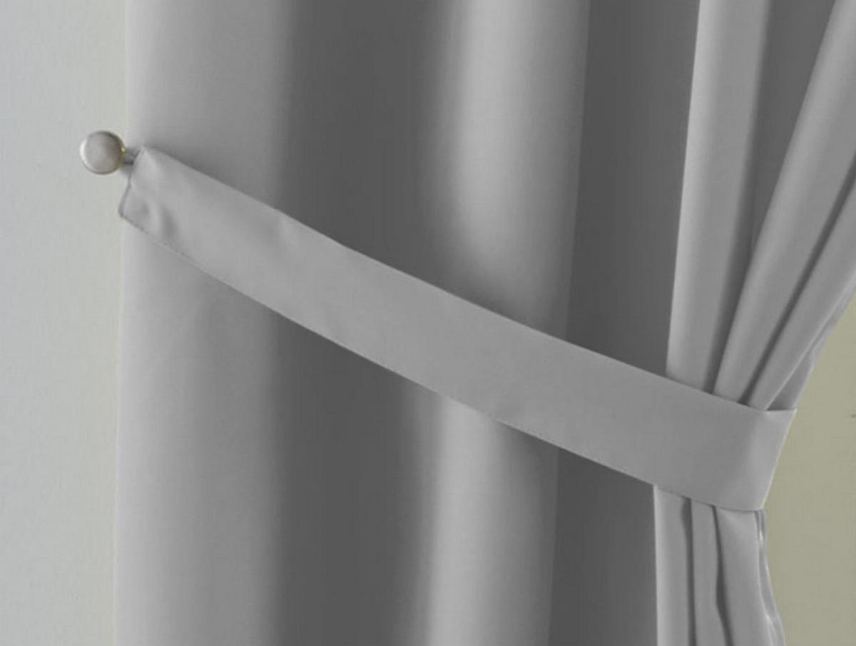 VORHANG PALERMO HxB 145x140 cm Grau - Grau, Textil (140/145/1cm) - Gardinenbox