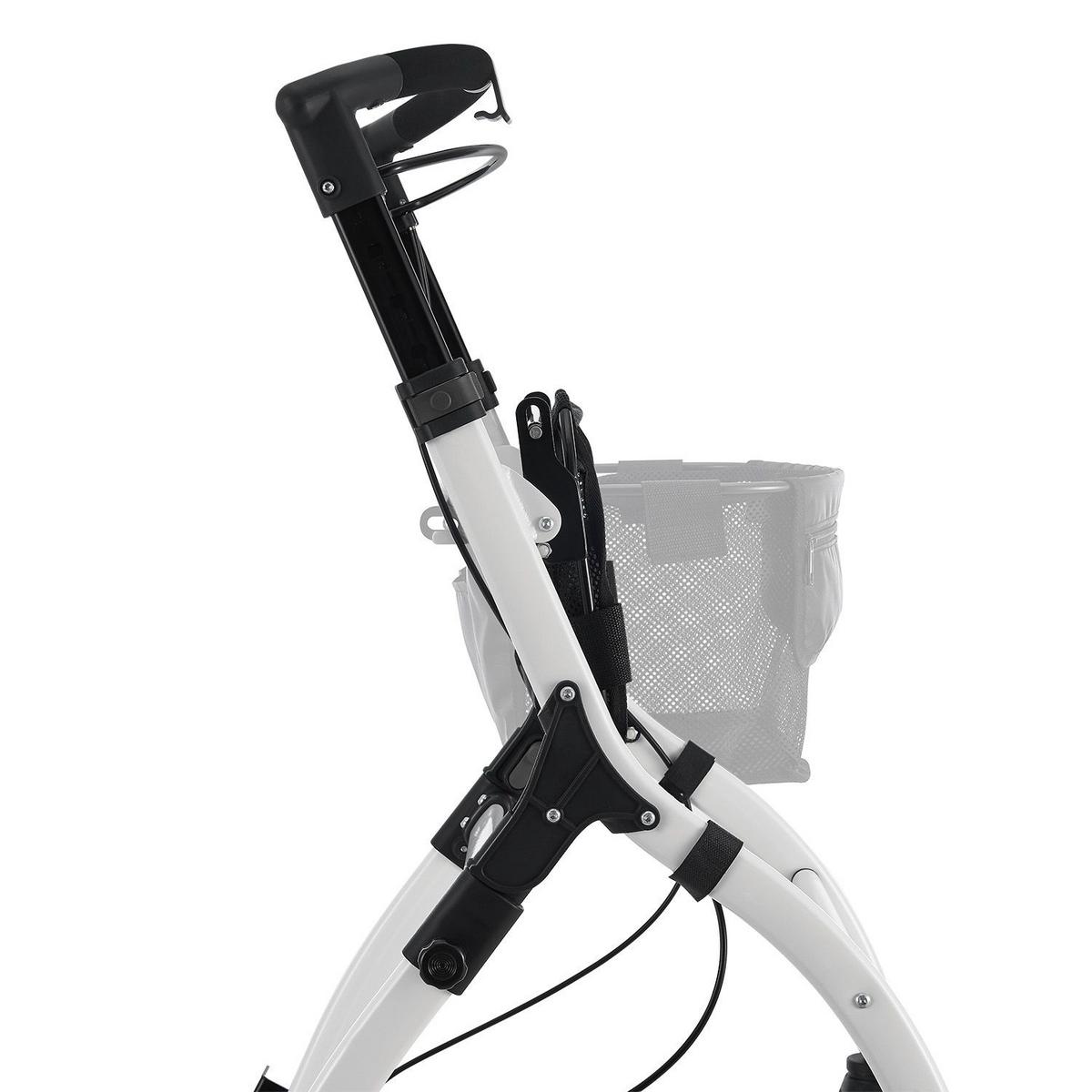 WOHNUNGSROLLATOR Aktiv weiß mit Transporttasche - Weiß, Metall (66/90/56cm) - Juskys