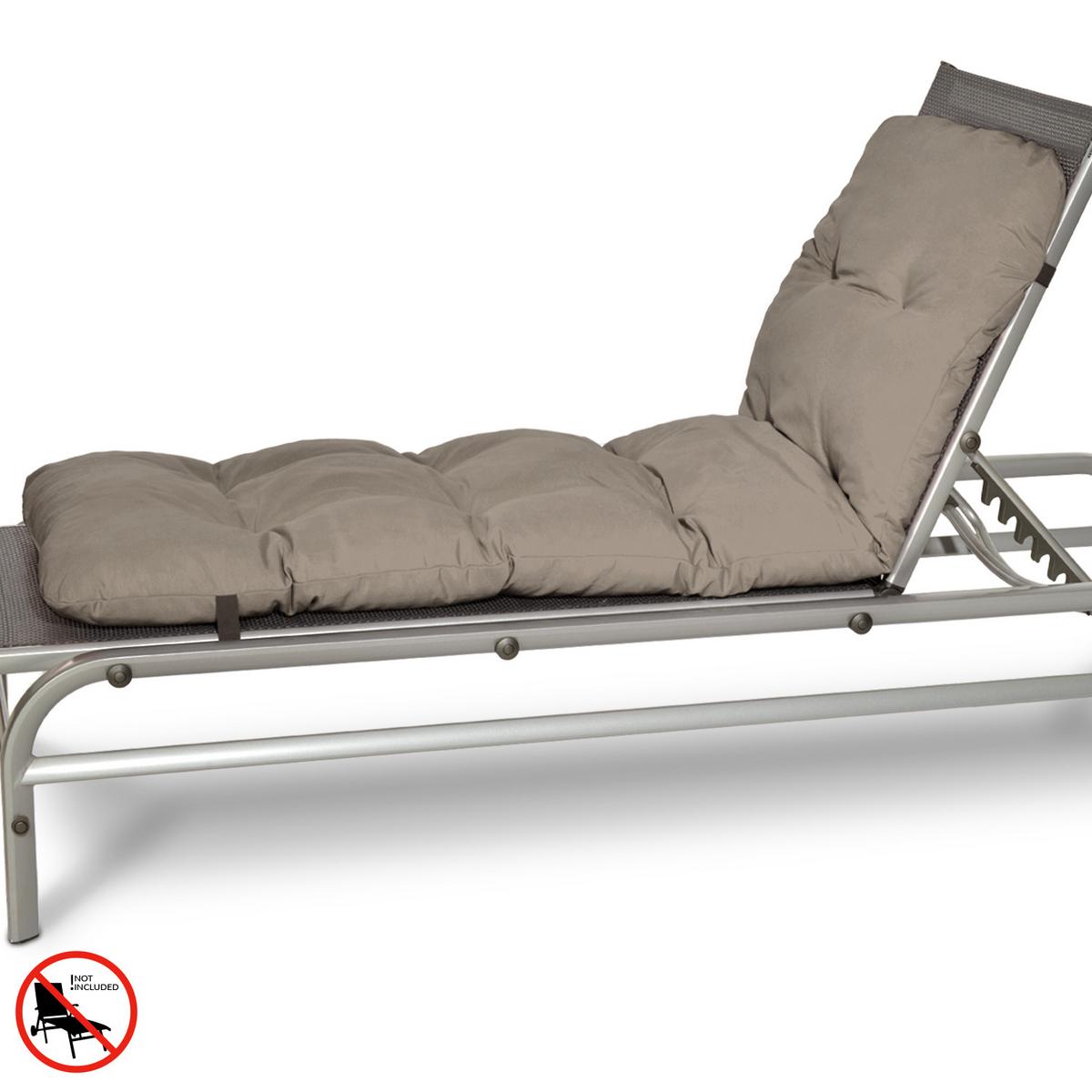 ROLLLIEGENAUFLAGE Flair RL 190x60x8cm Taupe (2tlg) - Taupe, Textil (60/190cm) - Beautissu 