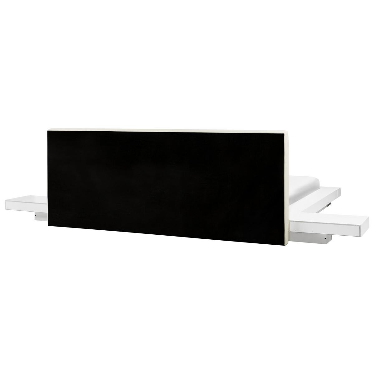 BETT mit Lattenrost 180x200 cm Weiß Zen - Weiß, Holzwerkstoff (180/200cm) - Beliani