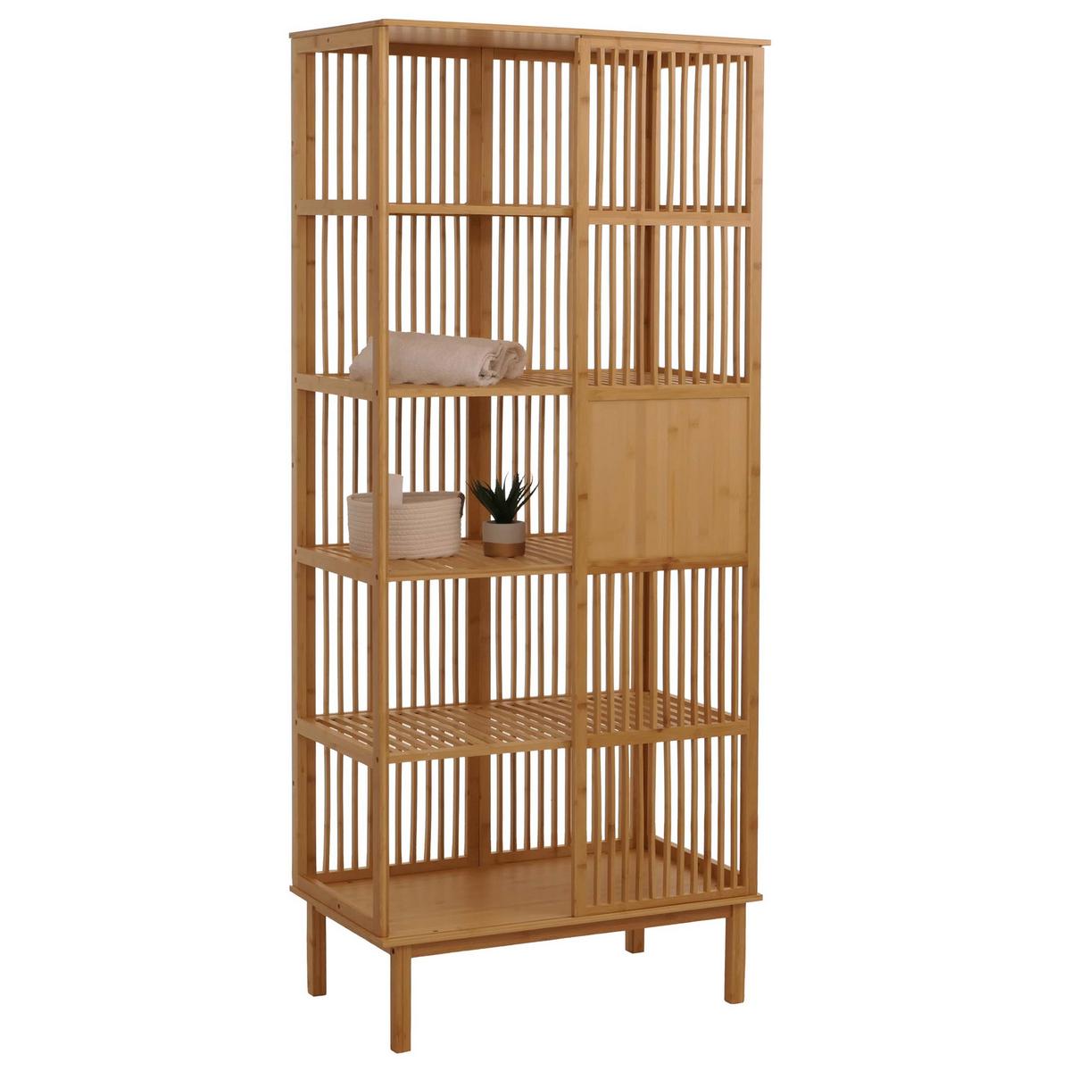 STANDREGAL Braun - Braun, Holz (80/186/45cm) - MCW