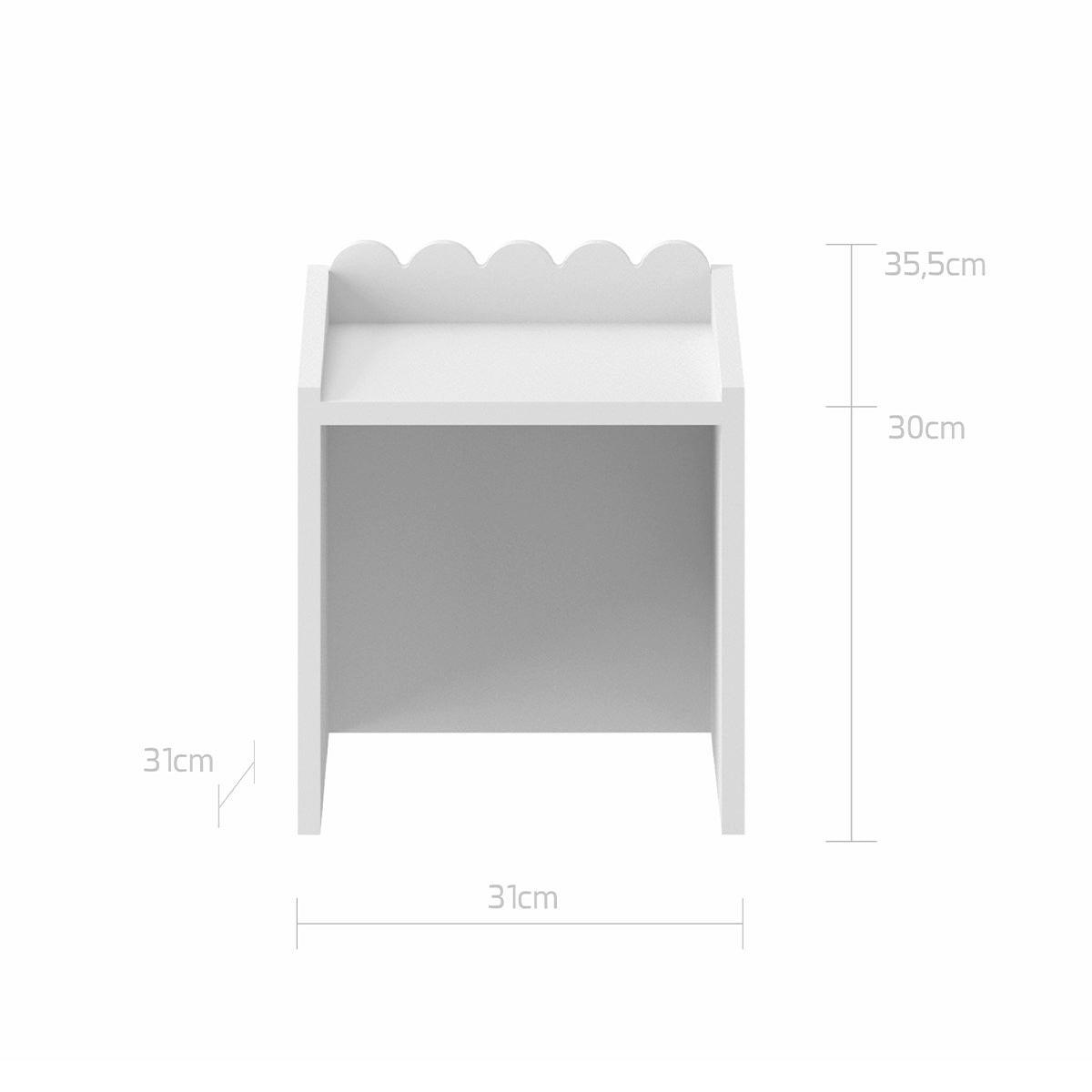 SCHREIBTISCH Book Nook Weiß - Weiß, Holzwerkstoff (71/76/33cm) - Petits-meubles