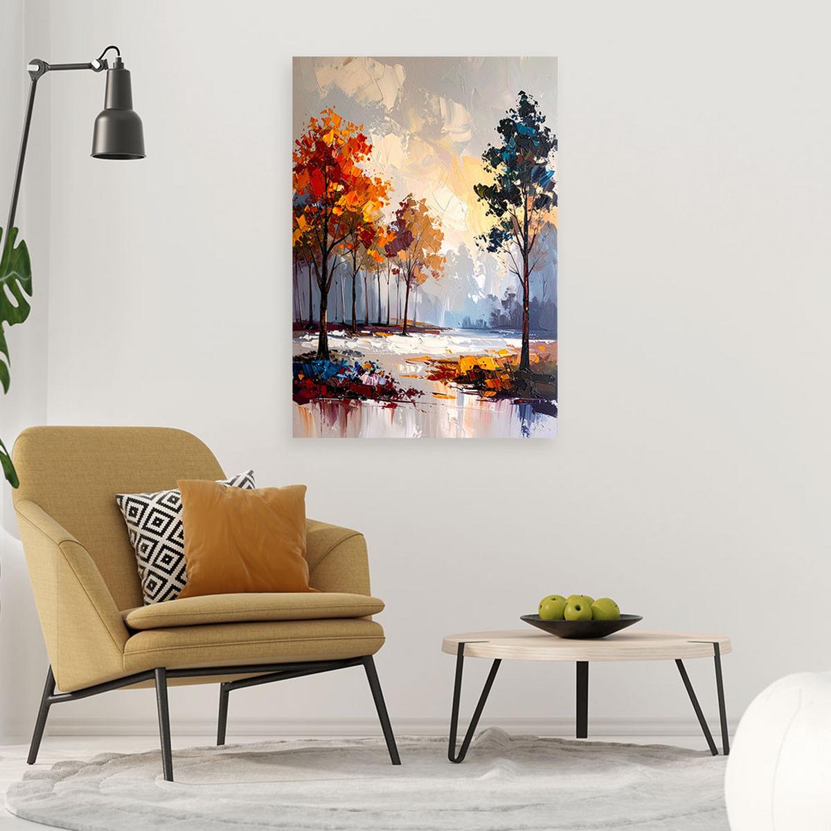 LEINWANDBILD Landschaften 60x90cm - Grau, Textil (60/90cm) - Feeby