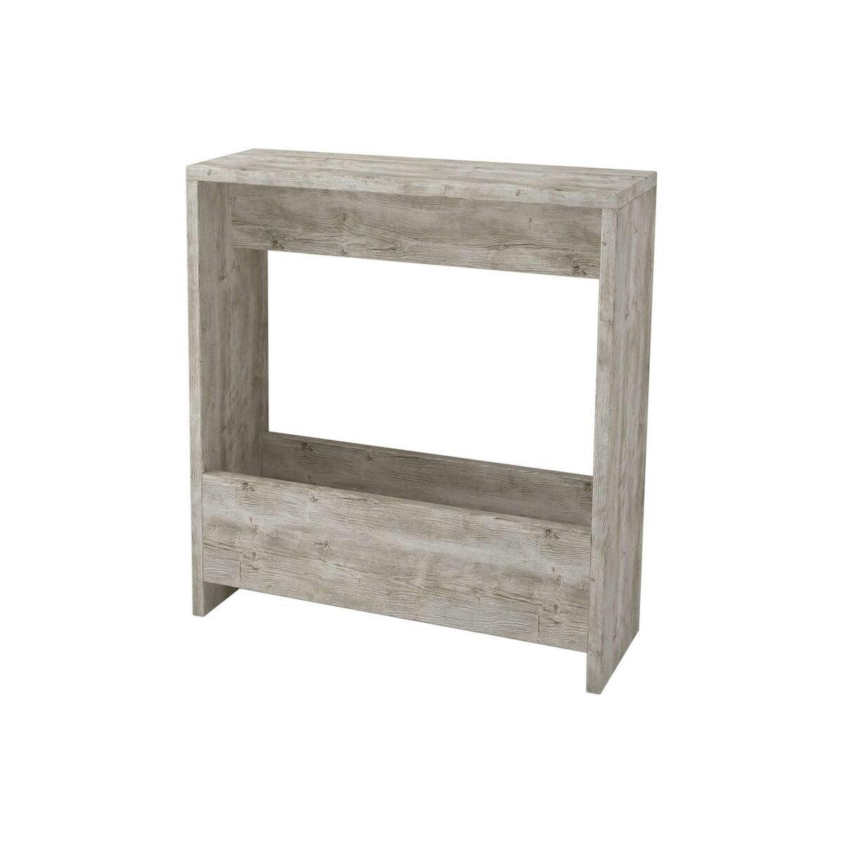 BEISTELLTISCH mit Stauraum 55/20/60 cm - Weiß, Holzwerkstoff (17/20/60cm) - Calicosy