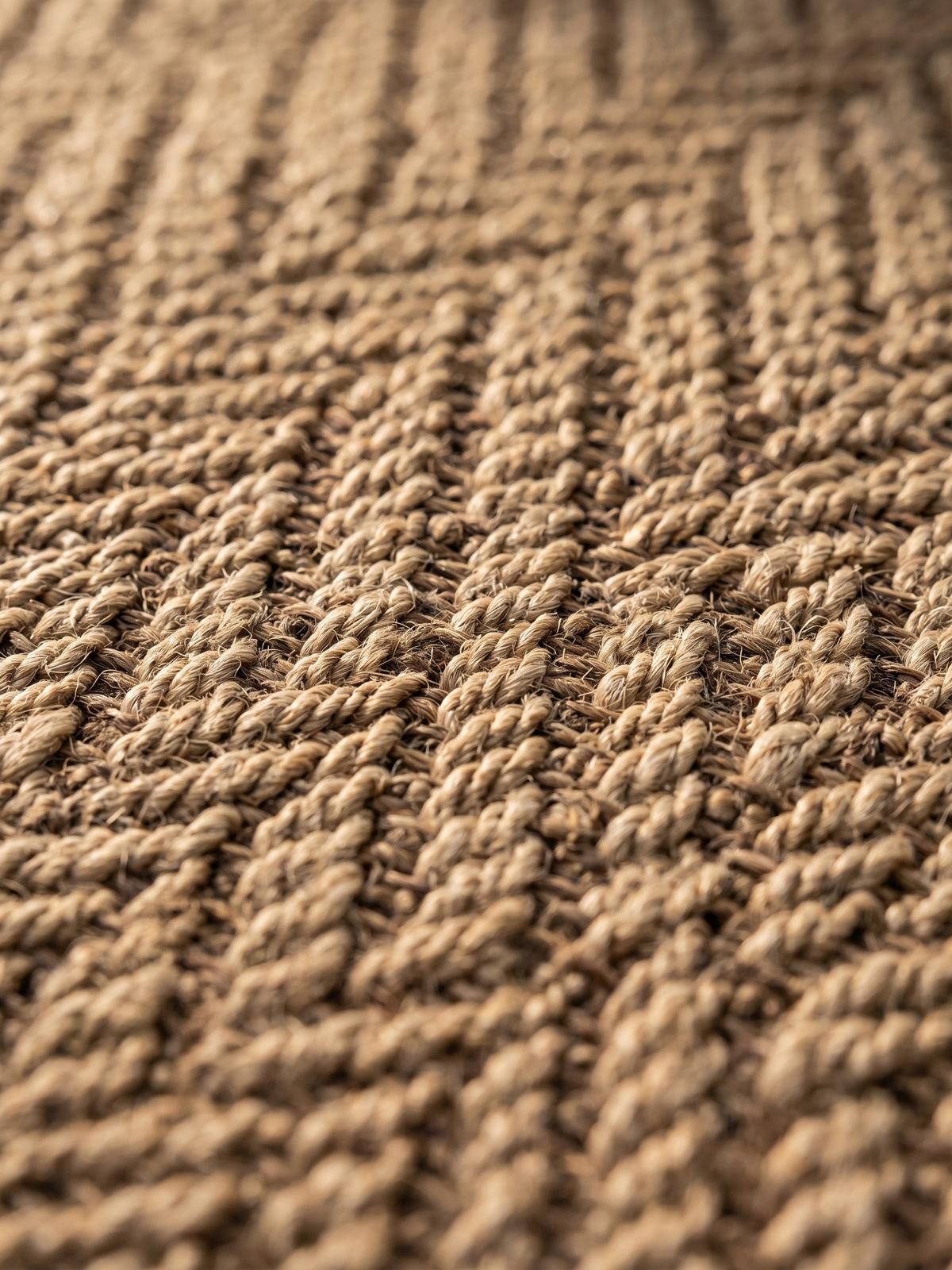 TEPPICH Outdoor ARLBERG in Beige, in Jute-Optik, aus Polypropylen, Ø 80 cm - Beige, Textil (80/80cm) - KADIMA DESIGN