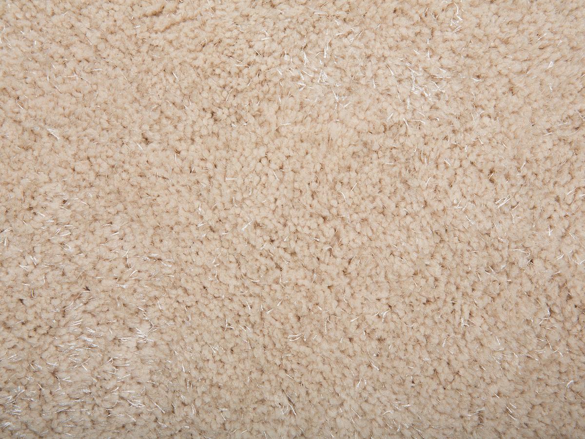 SHAGGY-TEPPICH Demre 200/200 cm - Beige, Kunststoff (200/200cm) - Beliani