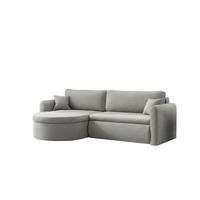 ECKSOFA Feliz In Quelle - Hellgrau, Holzwerkstoff/Textil (160/250cm) - Fun Möbel
