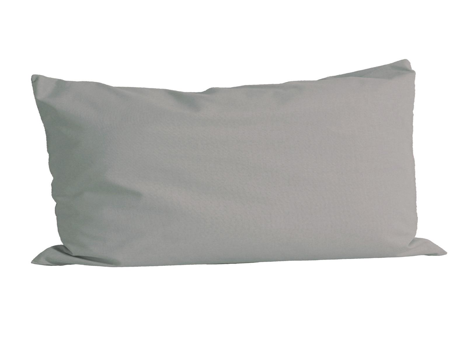 KISSENBEZUG Basic 100% Baumwolle grau 80/40 cm - Grau, Textil (40/80cm) - beties Heimtextil