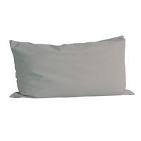 KISSENBEZUG Basic 100% Baumwolle grau 80/40 cm - Grau, Textil (40/80cm) - beties Heimtextil