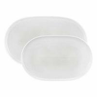SERVIERPLATTEN-SET Sento Home Aura white 2-tlg. - Weiß, Keramik (2/2/2cm) - Seltmann Weiden