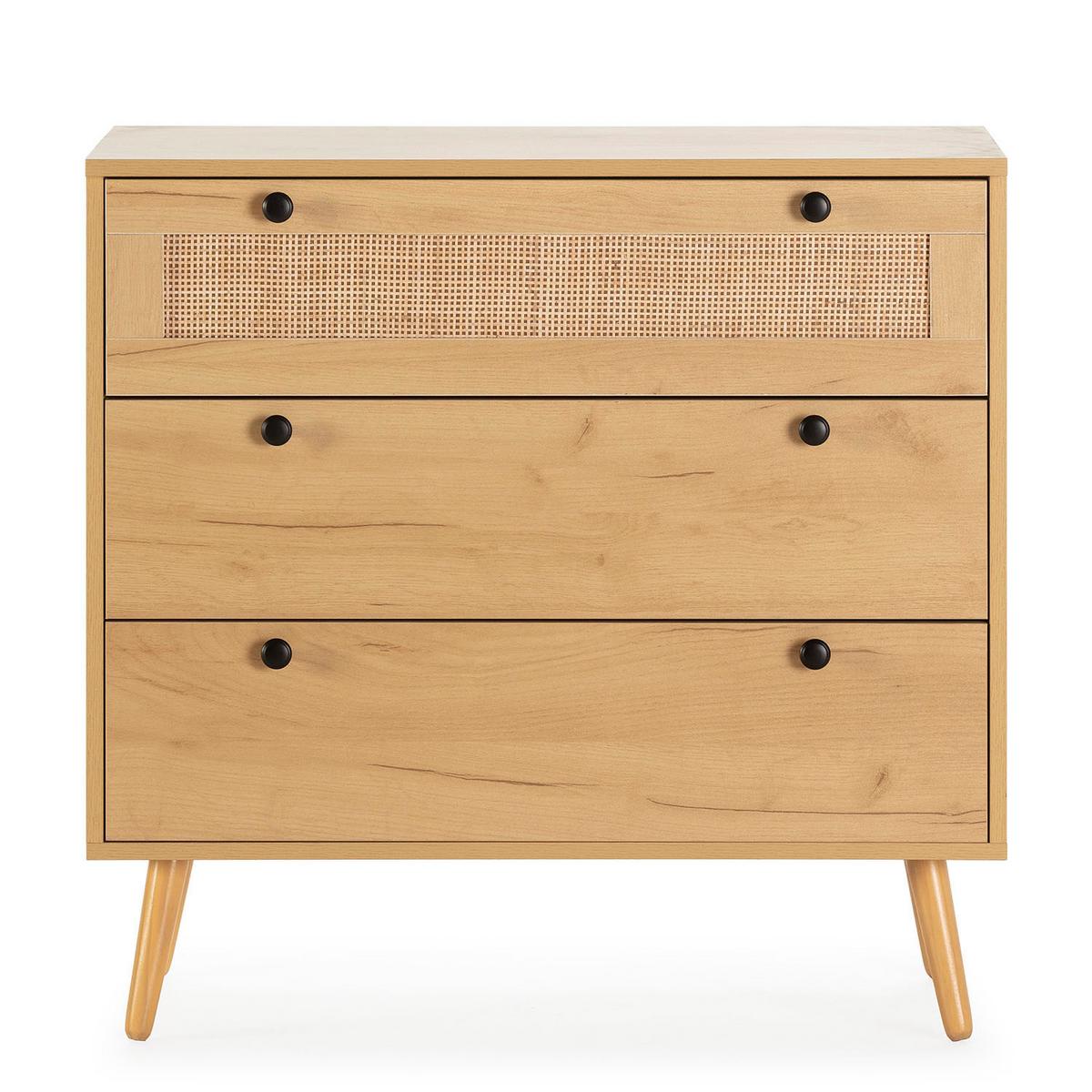 KOMMODE 80/77/39 Bella Eiche - Honigeiche, Holzwerkstoff (80/77/39cm)