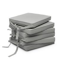 STUHLKISSEN Loft SK 45x40x5cm Hellgrau (6tlg) - Hellgrau, Textil (45/40/30cm) - Beautissu 