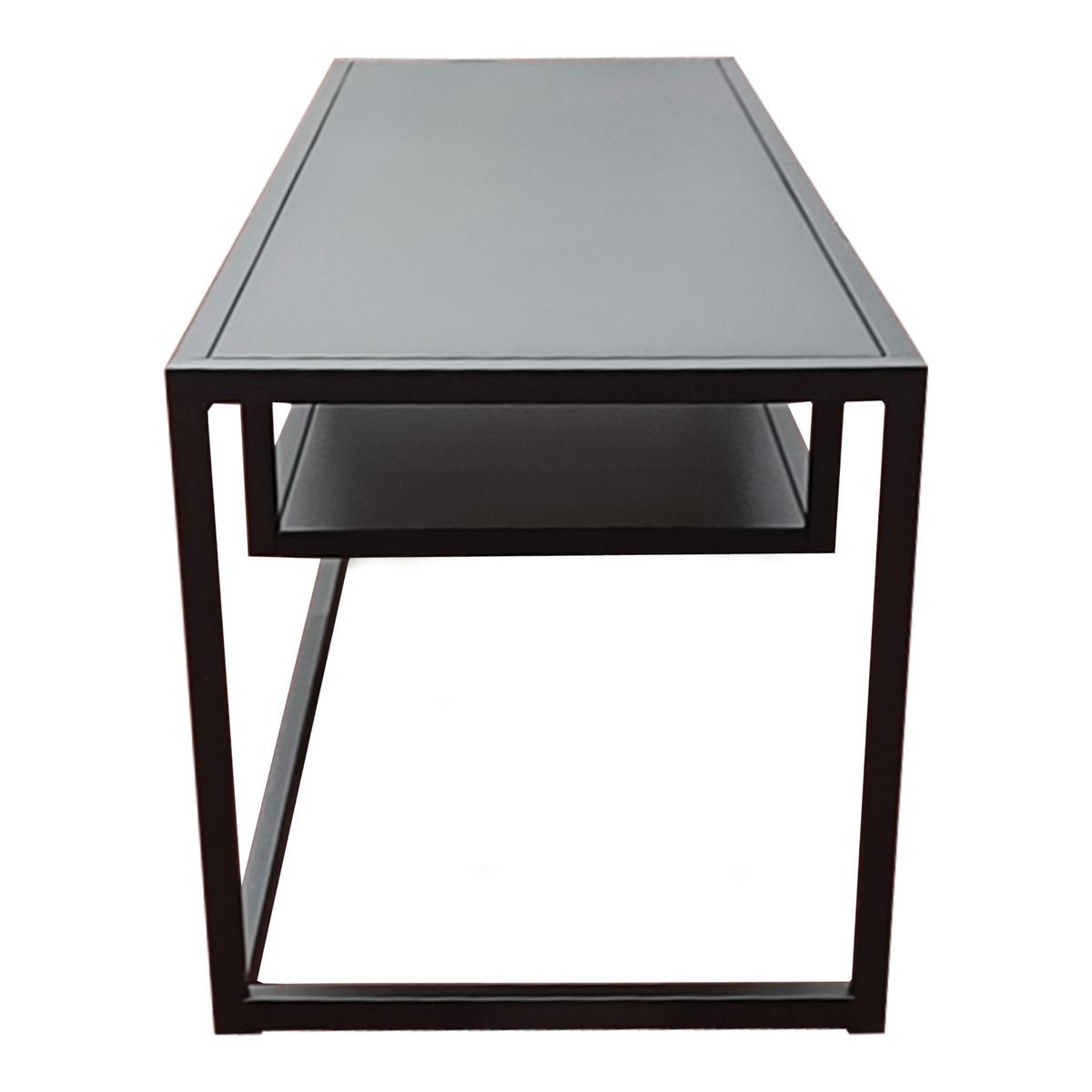 TV-ELEMENT Isokyrö - Schwarz, Metall (120/40/40cm) - [en.casa]