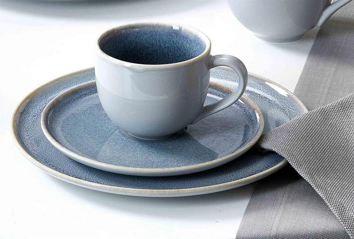 KAFFEEUNTERTASSEN Skagen Stone grau ø 16 cm 6er Set - Grau, Keramik (16cm) - Ritzenhoff Breker
