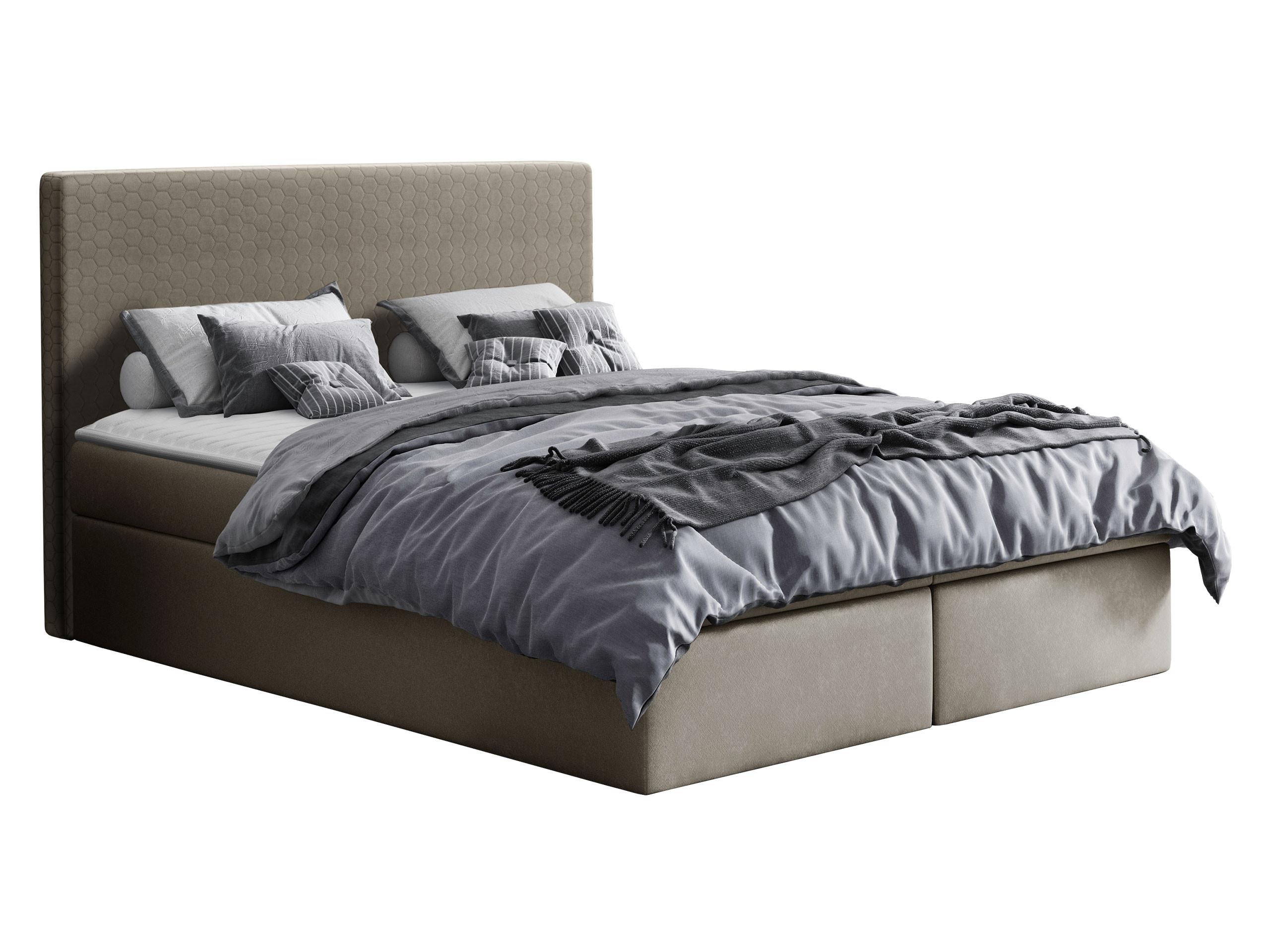 BOXBETT Cosmo - H3 - Grau, Holz (160/200cm) - MIRJAN24
