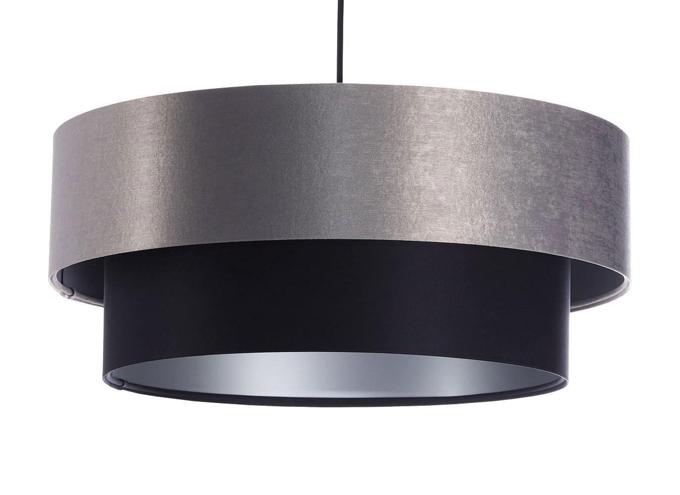HÄNGELEUCHTE Grau 60/20 cm - Schwarz/Grau, Kunststoff (60/1/20cm) - ONZENO