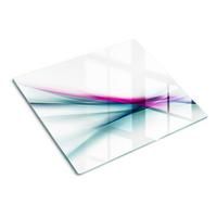 GLASPLATTE 60x52 cm Wellenabstraktion - Multicolor, Glas (60/0.4/52cm) - TULUP