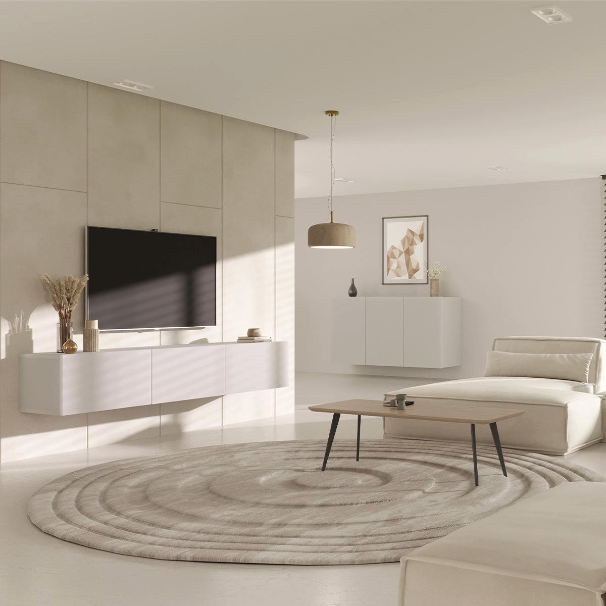 TV-MÖBEL Idao Weiß - Weiß, Holzwerkstoff (180/35/29cm) - Petits-meubles